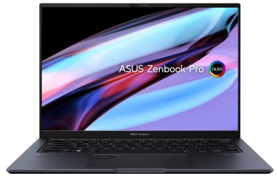 ASUS Zenbook Pro 14 OLED Laptop | 14,5 WQXGA+ 120Hz/0,2ms 16:10 OLED Display | Intel Core i9-13900H | 32 GB RAM | 1 TB SSD | NVIDIA RTX 4060 | Windows 11 | QWERTZ Tastatur | Tech Black