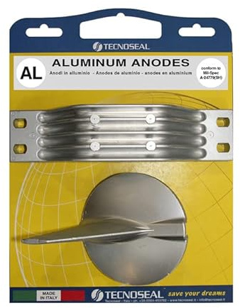 Tecnoseal Anoden-Set, kompatibel mit Yamaha Außenbordmotoren – Ersatzteil für Poppiero-Fuß, Außenborder, Propeller, Trim Achse (250-250 PS)