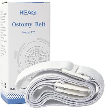 Heagimed Stoma Belt Ostomy Supplies, Adjustable Elastic Ostomy Belt for Stoma Bags to Reinforcement, Colostomy Belt for Post-Operative Care After Colostomy Ileostomy Surgery