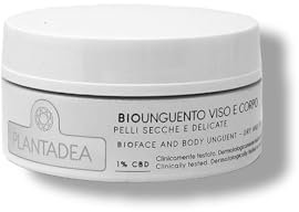 PlantaDea Unguento Bio per dermatite atopica e psoriasi, Pomata per pelle secca viso e corpo, Trattamento rossori e pelli disidratate, azione idratante e lenitiva - 50 ml