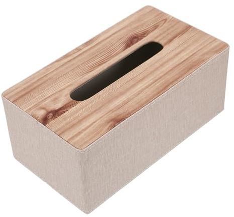 PHENOFICE Rechteckiger Taschentuchspender Pu Leder Taschentuchbox Für Zuhause Büro Langlebig Schnittig Serviettenhalter