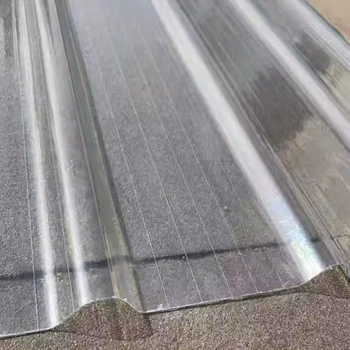 Fiberglas-Tageslichtplatten für Garage, Schuppen, Carport, Gewächshaus, Dachprofil, mit wärmeisolierendem und leicht zu biegendem Design, Welldachmaterial (1,2 mm, 0,9 x 1,5 m, 18 Stück)