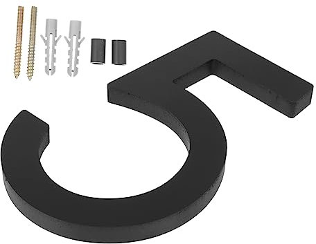 Tofficu House Name Plate Door Number Acrylic Metal Material Shadow Effect Stainless Steel Versatile Design for Outdoor Use