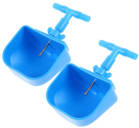 2 Piezas Bebedero Automático de Plástico Azul para Conejos