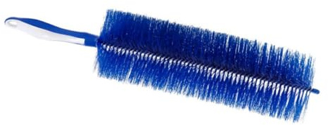 SUPYINI Dusting wand brush, bendable fan duster with brush head for fans, AC units, window blinds, sofas (Blue)