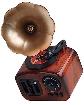 Ipetboom Boîte Musique Plastique De Forme De Gramophone pour Décoration De Bureau Et Ornement Musical De Table