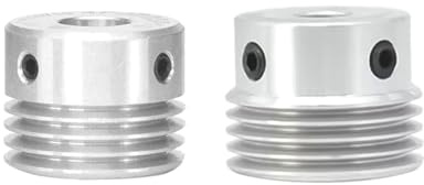 1 Stück 4PJ-Aluminiumlegierungs-Poly-V-Riemenscheibe, 4 Nuten, Außendurchmesser 35.5mm, Mehrnut-Riemenscheiben-Übertragungsteile, Bohrung 19mm