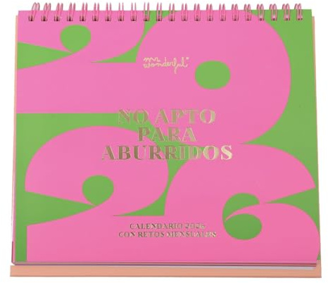 Mr Wonderful - Calendario de sobremesa 2026 - No apto para aburridos