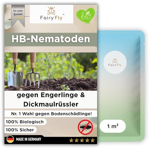 HB-Nematoden gegen Engerlinge & Dickmaulrüssler - 0,5 Mio Nützlinge für 1m² Schädlinge