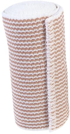 Hohopeti Cinta Elástica Autoadhesiva Beige para Deporte al Aire Libre, Banda de Algodón y Spandex de Alta Elasticidad para Protección y Soporte