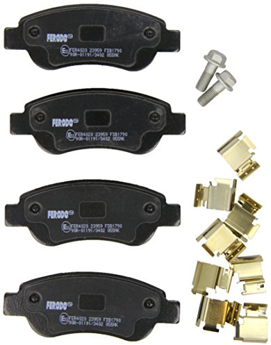 FERODO Kit pastiglie freni Anteriore non predisposto per visualizzazione avviso usura con accessori FDB1790