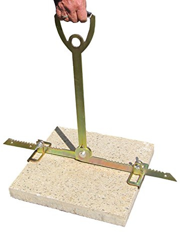 ViD PREMIUM Plattenheber - Rückenfreundlich durch extra langen Griff - 30 bis 62cm - Tragkraft bis zu 70 kg - Made in Germany