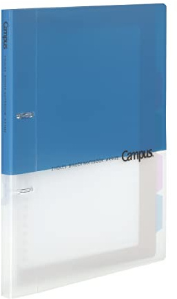 Kokuyo Campus Loose Leaf Binder, A4, 2 Holes, Up to 100 Sheets, Blue, Japan Import (RU-PP158B)