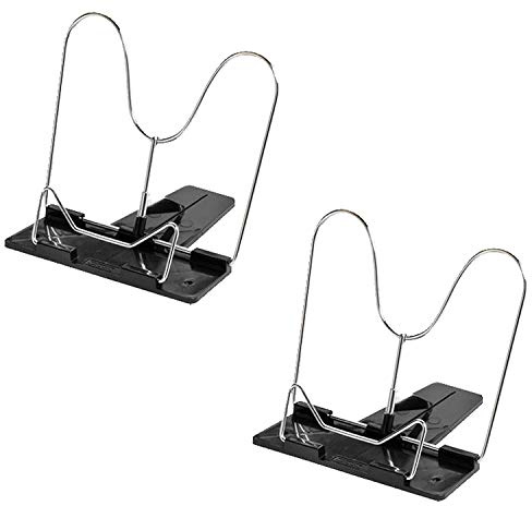 Herlitz Leseständer mit Metallbügel und Kunststoffsocke (Schwarz, 2 Leseständer)