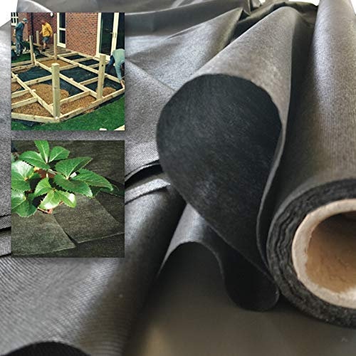 DRAAK - Barriera per erbacce da giardino, con membrana di controllo senza sostanze chimiche, leggera, 1,5 m, 50 g/mq, per paesaggio, giardinaggio, aiuole, crescere (3)