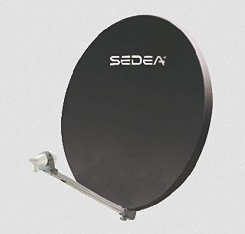 Kit Sedea - Parabola, 65 cm, in acciaio, colore: Antracite + LNB