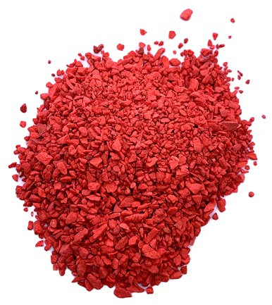 PSB Decorative Stones Fine Gravel Chippings RED 5kg Fish Tank Aquarium Stone Colour Natural Decoration Plant Pots Topper