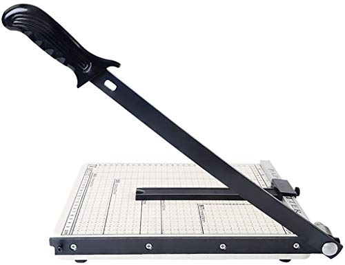 YyDDs A4-Papierschneider, Arbeitsplatten-Schneidegerät aus Metall mit scharfer Klinge, für Schule und Büro, Schneidkapazität ca. 12 Blatt, Weiß