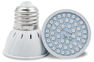 HHF Home Lighting 10pcs / lot AC220V Dirigé Gu10 Lumière de croissance hydroponique E27 LED pousse ampoule MR16 Spectre complet Uv Plante de lampe E14 plants de fleurs ( Couleur : E27 , Taille : 60LED