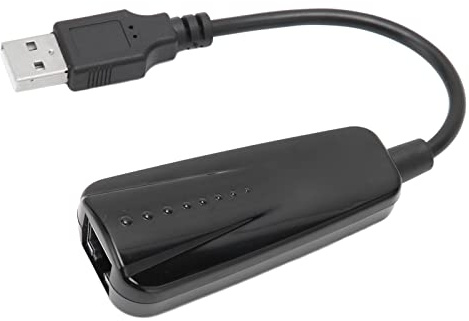 Bewinner USB zu Ethernet Adapter, USB 2.0 Hub mit RJ45 10/100 Mbit/s Gigabit Ethernet Steckbarer LAN Netzadapter LED Anzeige Kompatibel für für für OS X