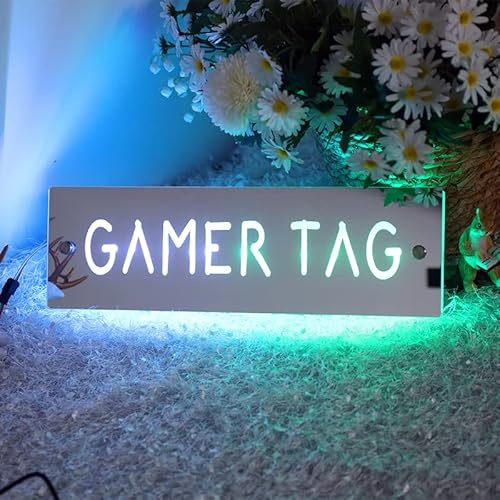 Individuelles Neonschild, personalisiertes LED-Gaming-Schild für Wanddekoration, Spielzimmer-Geschenke, Neonlichter (Stil 2)