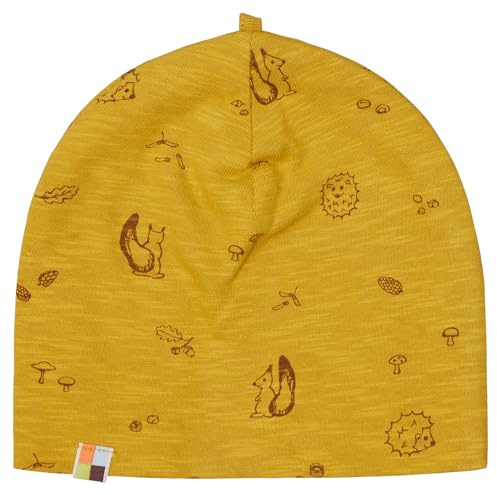 loud + proud Slub Jersey med Druck, GOTS Zertifiziert, unisex barnmössa, curry