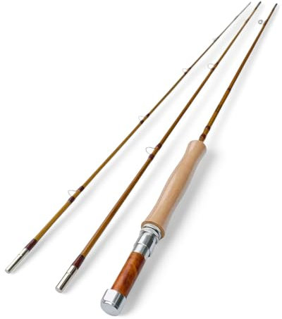 ZHUSROD 6 W, 2,7 m, 3 Stück, Bambus-Fliegenrute, Granger Favorite Taper (nur 1 Spitze)