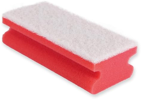 100 Stück, Padschwämme, FRANZ MENSCH, 15 x 7cm, rot, Schaumstoff, Softvlies | Colour, Reinigungsschwämme, Putzschwämme, cleaning sponge, Scheuervlies, Küchenreinigung, Gastronomie, Hygiene