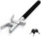 Warmiehomy Steering Wheel Lock, Heavy Steering Lock for Car, Strong Car Lock Anti-Theft Device with 3 Keys, Universal Car Steering Lock for Cars Vans Trucks, Adjustable Length Lock for Car, Black