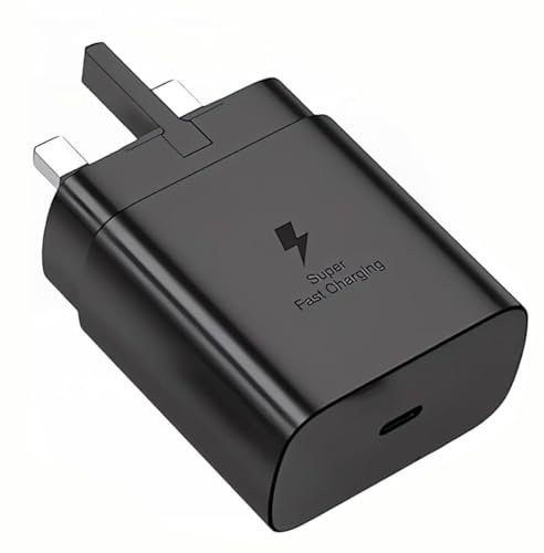 Samsung Super Fast Charger USBC Plug 2.0,45W USB Type C Plug Fast Charge for Galaxy S25/S24 Ultra/S24+/S23 Ultra/S23+/S22 Ultra /S22+/S20 Ultra/A16/A15/A25/A05S/A06/A34/A35/A54/A55/M55/Tab S9 S8 S7