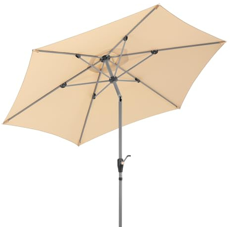 Schneider Sonnenschirm SOLESTA Ø270 cm – UV-Schutz, air-vent, Kurbel & Knickfunktion, stabil für Balkon & Garten