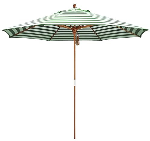 XUQQU 2.50m/8.2ft Parasol De Plage, Parapluies Extérieurs, Café Petit Parasol De Jardin Extérieur, Grand Parasol De Marché, Parasol De Terrasse, Base Non Incluse(Green)