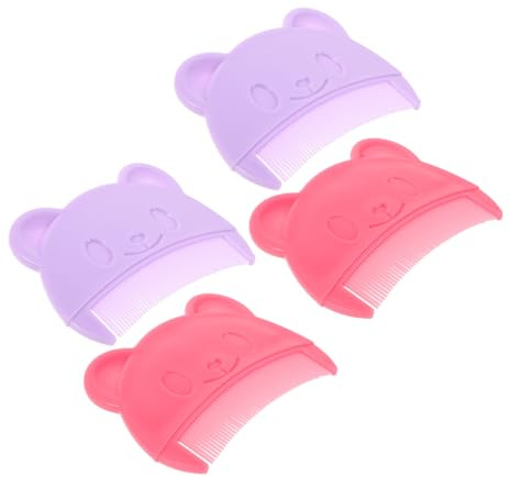 HONITANO 4pcs Comb Soft Hair Comb for Newborn Boy Girl Cradle Cap Treatment Scalp Care Hair Detangler for Bath