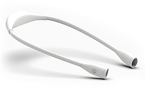 CBDYWVR Lámpara para el cuello Lumi Crealis, lámpara de lectura LED recargable por USB con 3 colores y 9 niveles de luminosidad, lámpara flexible para el cuello para leer, coser, reparar y acampar