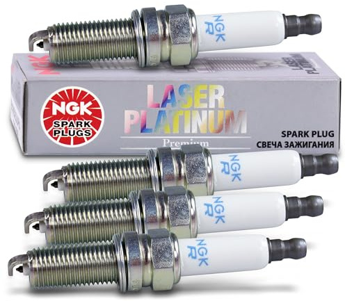 NGK 94716 4 stycken plkr7b8e laser platina tändstift, låda med 4