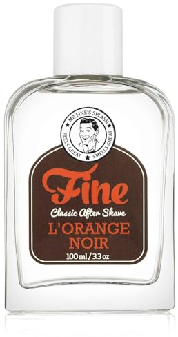 Fine Men's Aftershave - L'Orange Noir Fragrance, Soothing & Toning Post Shave Balm, Calms Razor Burn, Classic Barbershop Feel, Alcohol-Based Formula, Gentle for All Skin Types, 100ml