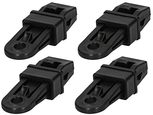 cartrend 10389 Caravan Zeltteppichclips Teppichclips Zeltclips Wohnwagenclips Wohnmobil Wohnwagenzubehör Wohnmobilzubehör, 4 Stück