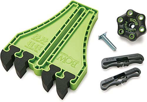 Bow Products Portable Saw Featherbaord FP5 - Featherboard for Tables Saws, Contractor Saws or Smaller Table Surfaces - EVA Feathers That Reduce Kickback - Woodworking Tools and Safety Accessories