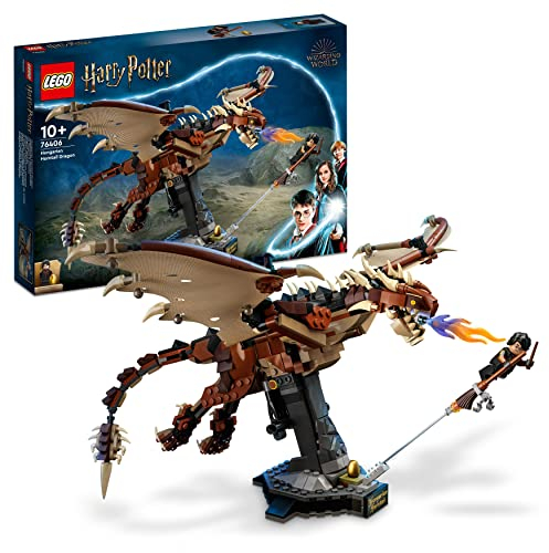 LEGO 76406 Harry Potter Hungarian Horntail Dragon Building Toy, Model Kit for Kids, Boys & Girls with Minifigure Age 10+, Collectable Room Décor Accessory Set, Wizarding World Gifts
