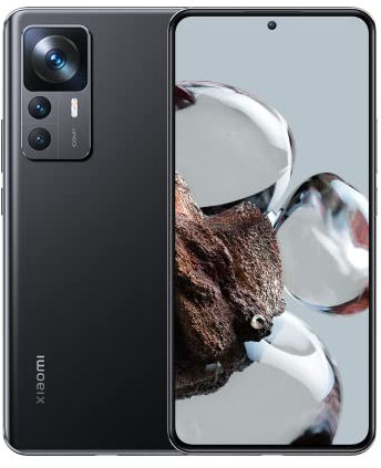 Xiaomi 12T 5G - Smartphone 8+256GB, 6.67” 120Hz CrystalRes AMOLED Display, MediaTek Dimensity 8100-Ultra, 108MP Pro-grade Camera, Smart 120W Hypercharge, 5000mAh, Black UK Version