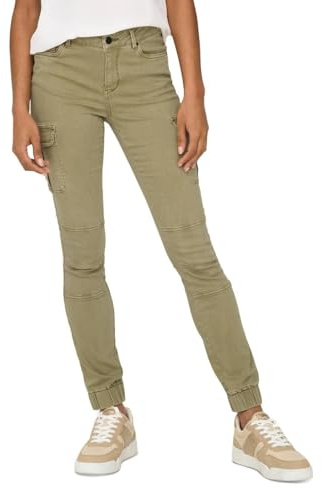 Only Missouri - Pantalones Cargo Ajustados con puños en el Tobillo, Elmwood, 40W / 30L
