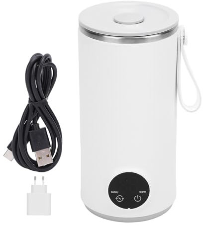 Hervidor Eléctrico de Viaje, Inalámbrico, Portátil, Pequeño, Mini té, café, Hervidor de Agua, Hervidor de Agua Caliente de 400 Ml, Calentador de Agua para té, café, Taza,