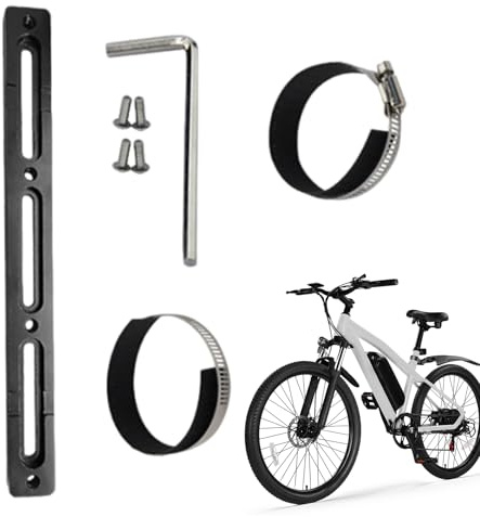 Batteriehalter für E-Bike – Montageadapter aus Aluminium, 20,6 cm, robustes Umbauset | Verstellbare Halterung für den Rahmen