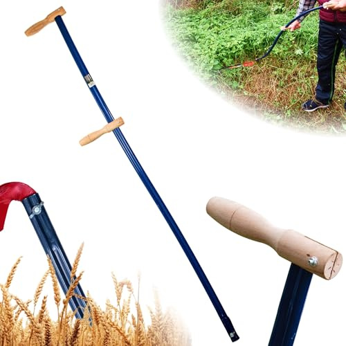 STREND PRO Sensenstiel 145 cm Metall | Robuster Ersatzstiel für Sense | Ergonomischer Griff | Langlebiges Zubehör für Handsensen & Gartenarbeit