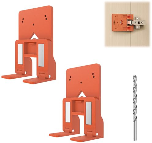 Imbot 35mm Concealed Hinge Jig with Magnetic Stopper for Cabinet Doors | Strong magnetic positioning stopper for concealed hinge installation. Tool for cabinet doors & woodworking fixture alignment.