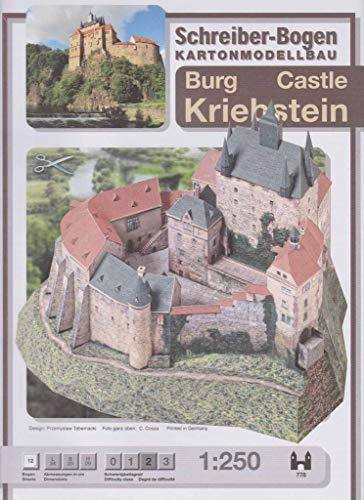 Aue Verlag - Burg Kriebstein (1:250) Modellbaukit - Modell - Erwachsener - Nicht zusammenklappbar