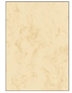 SIGEL DP907 Carta da Lettere / Carta marmorizzata, beige, A5, 90 g, 100 fogli