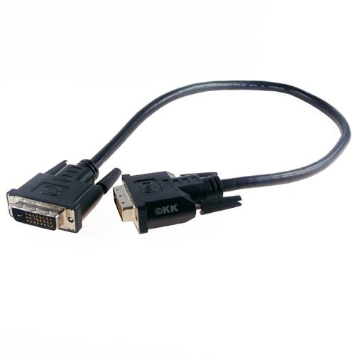 shortix Monitorkabel DVI-D, schwarz, nur 50 cm kurz.