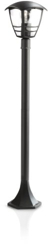 Philips myGarden Creek Outdoor Post, Black (Requires 1 x 60 W E27 Bulb)