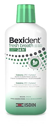 ISDIN Bexident Fresh Breath Uso Diario Colutorio con CPC + Cymenol, Aliento fresco en 24h y ayuda a mejorar la sequedad bucal, 1 x 500ml